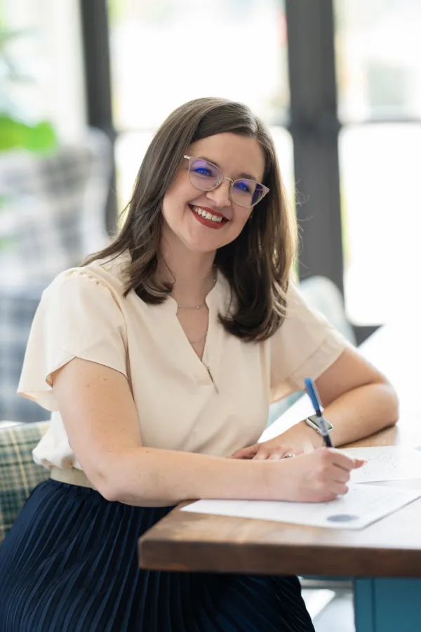 Allison Marx at work.